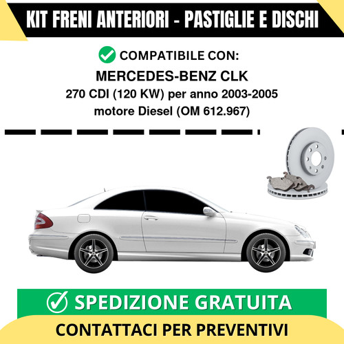 Kit freni anteriori - freni, (pastiglie