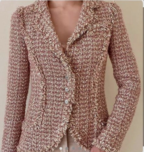 Blazer giacca chanel tweed - blazer,