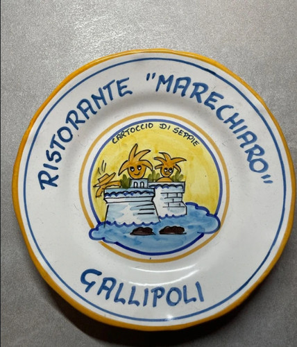 Piatto ceramica solimene - ceramica,