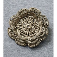 SPILLA "Fiore ad uncinetto"