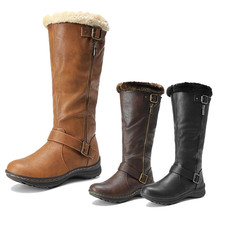 Women Knee High Warm Fur Lined