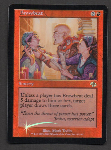 Mtg foil browbeat - mtg,