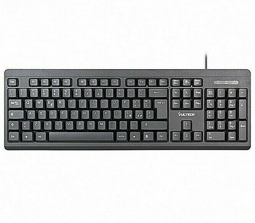 Tastiera nera slim - tastiera, usb