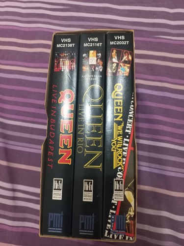 Queen box set vhs live - set, vhs:
