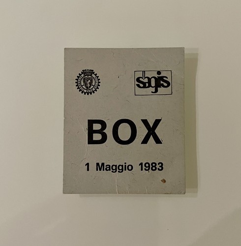 Biglietto contromarca box - biglietto,
