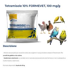 Formevet TETRAMISOLE (10%) - 30 gr per Uccelli da Gabbia e Colombi (sverminante)
