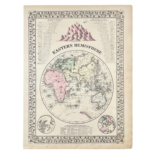 Antica mappa 1881 mitchell - mappa,