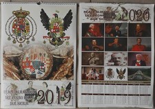 CALENDARIO STORICO da parete- REGNO DI NAPOLI, REGNO DELLE DUE SICILIE 2019 2020