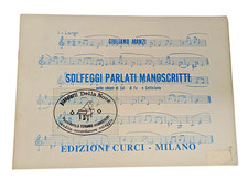 Giuliano Manzi Solfeggi Parlati Manoscritti Chiavi Sol Fa Setticlavio Solfeggio