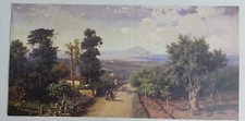 93832 Stampa quadri famosi - Francesco Lo Jacono - Veduta di Palermo - cm 49x24