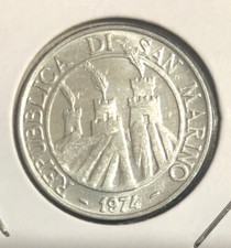 1974 SAN MARINO 10 LIRE COIN
