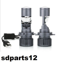 2 Kit Full Led Canbus Lente Proiettore Faro Specifico Lenticolare H4 80W 12000LM