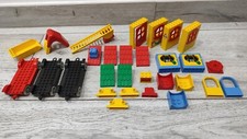 LOTTO 29 PEZZI FABULAND LEGO MATTONCINI VEICOLI CASE VINTAGE ANNI 80 BRICKS
