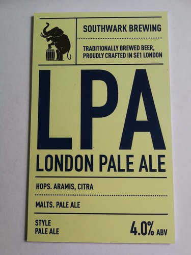 Southwark brewery lpa - brewery, ale