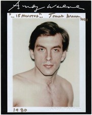 Tomas Arana Foto Autografata Signed Photo Autografo Andy Warhol Polaroids