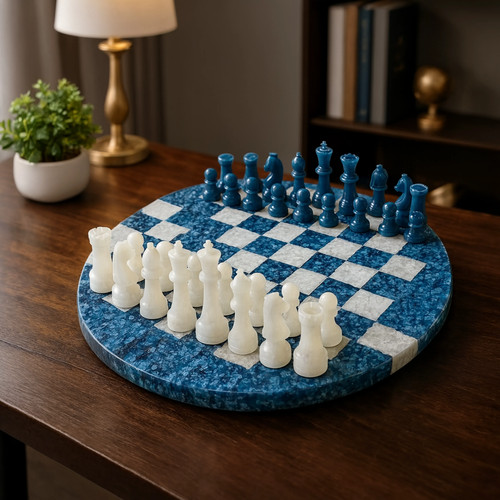 Rotondo blu stone - blu, set