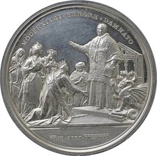 Medaglia  Argento  Papa Pio X Anno V FDC "Enciclica Pascendi Dominici Gregis"