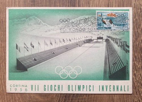 Cartolina ufficiale olimpiadi - ufficiale,