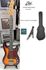 EKO VPJ280 V Vintage Sunburst Basso Elettrico tipo Precision Jazz Borsa Tracolla
