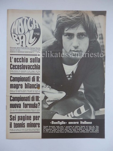 Tennis match ball rivista 1972 - match,