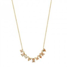 Pink Short Gem Necklace RZGE03