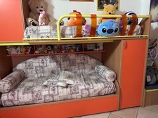 cameretta a ponte usata gialla e arancione 