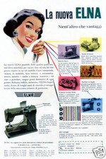 ELNA-macchina per cucire-tecnologia SVIZZERA-1956.