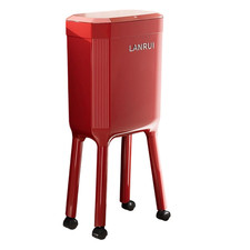 Pressa Rifiuti Bidone Spazzatura Cestino Minimalista Pattumiera Con Ruote Conten