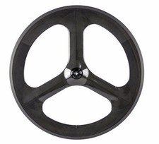 70mm Clincher Tri Raggi Carbonio Ruote Bici da Strada 3 Raggi Anteriore Bici Ruote