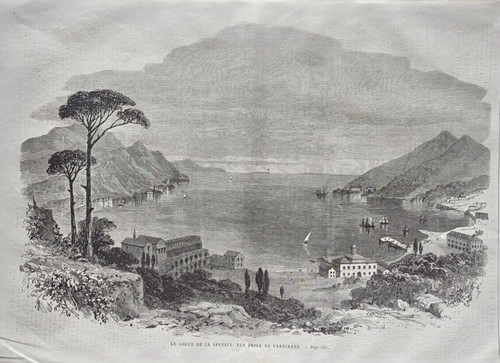 Spezia veduta golfo la - spezia, di