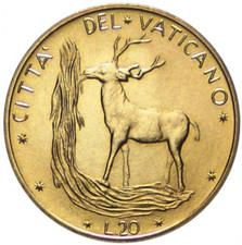 20 LIRE 1972 - CITTÀ DEL VATICANO - PAPA PAOLO VI - FDC UNC -