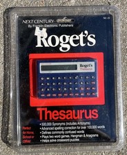 NEW ROGET'S Thesaurus Next Century Franklin Electronics NC20 Home School Vintage