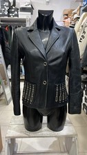 Extyn Womens Black Leather