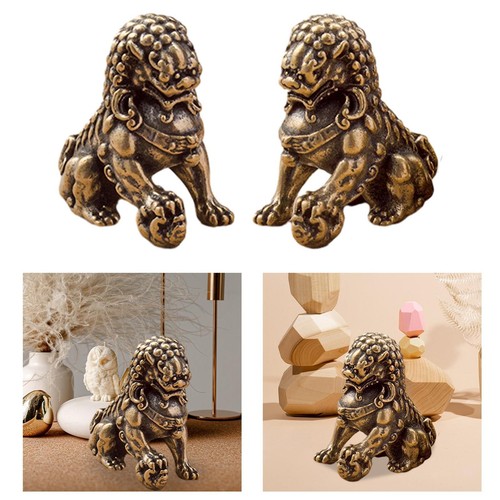 Mini leone cinese - , ottone