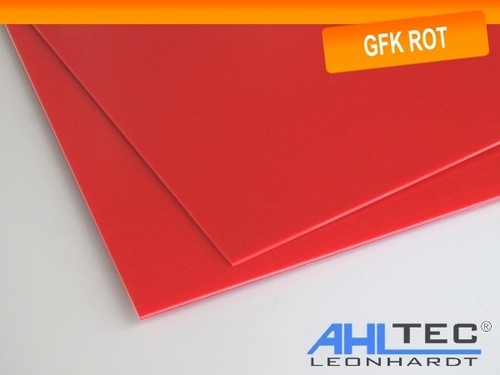 Gfk piastra g10 - fr4, rosso