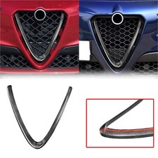 Per Alfa Romeo Giulia 2016-2020 Accessori Vera Fibra di Carbonio Guarnizione Paraurti Anteriore