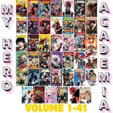 MY HERO ACADEMIA Vol. 1-41 (SET MEZZO/COMPLETO) Manga Nuovo - Versione Fumetto Inglese