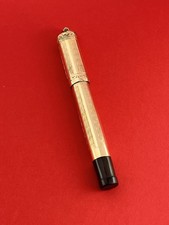 Invicta 1920s baby #0 gold safety fountain pen exc++++