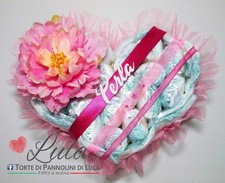 Torta Pannolini Cuore + Body