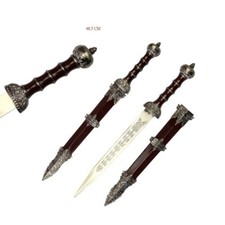 Daga romana media con fodero rossa cm. 46,5 NON AFFILATA