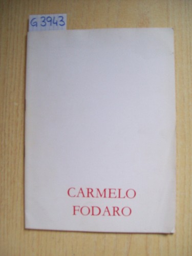 Libretto carmelo fodaro - fodaro,