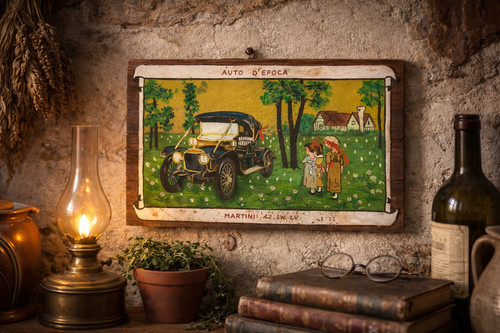 Quadro vintage dipinto mano - quadro,