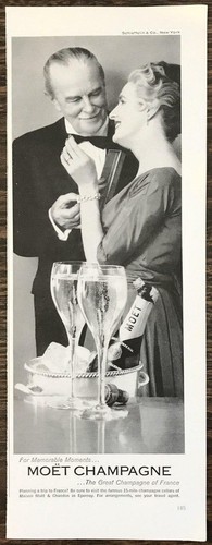 1961 moet champagne - moet, print