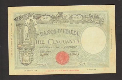 Italia banconota 50 - banconota,