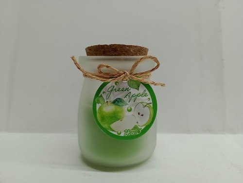 Candela profumo mela - candela, verde