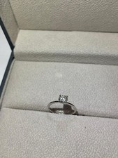 Anello oro bianco con Diamante