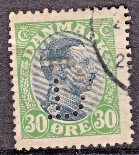 Timbre danemark 1919 - timbre, n°