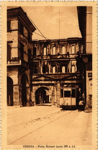Cpa verona porta borsari - verona,