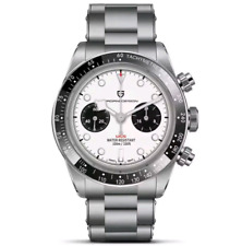 🔝 PAGANI DESIGN PD1718 BECKHAM STYLE BLACK BAY SEIKO VK34 CRONO BIANCO ZAFFIRO 