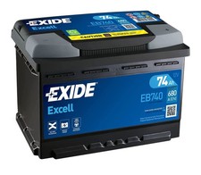 Batteria 12V - Exide Excell - 74 Ah - 680 A - L03